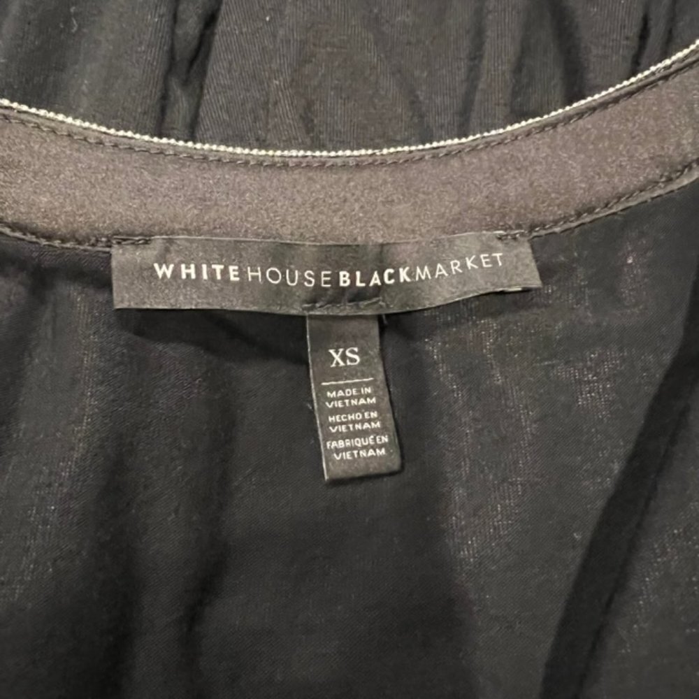 White House Black Market Long Sleeve Top W/ Layered Bottom Size XS - Picture 10 of 10